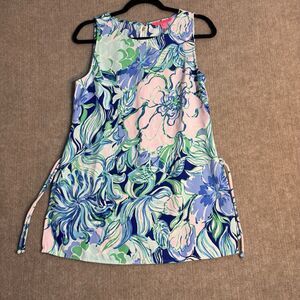 Lilly Pulitzer Floral Tunic in Blue and Pink